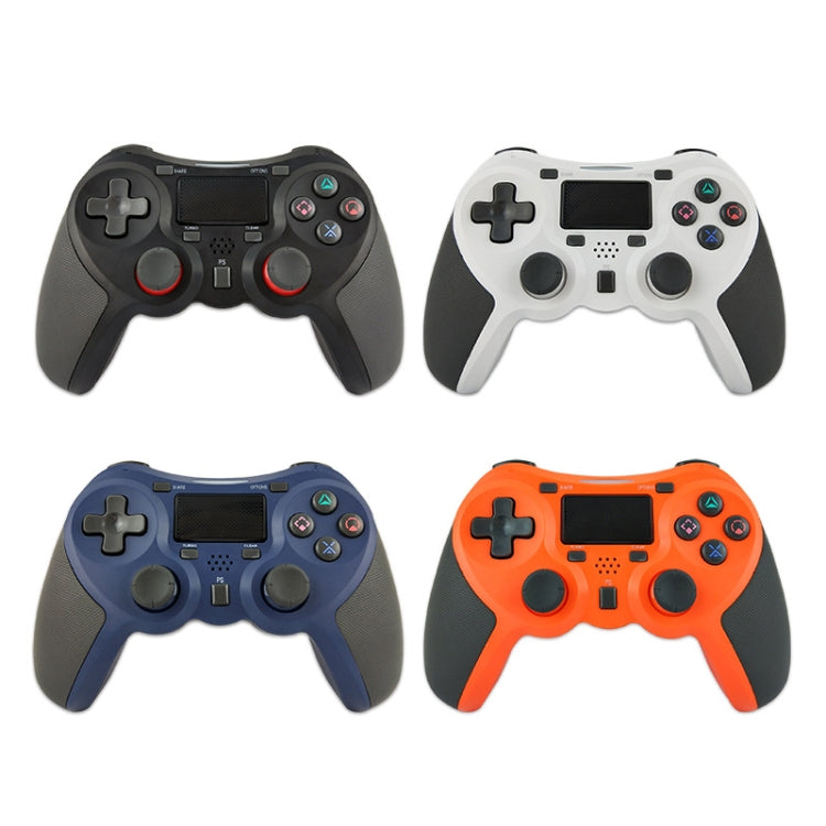 Rubberized Wireless Game Controller Bluetooth Handle for PS4 Host(Orange) - Gamepads by PMC TechLife | Online Shopping South Africa | PMC TechLife