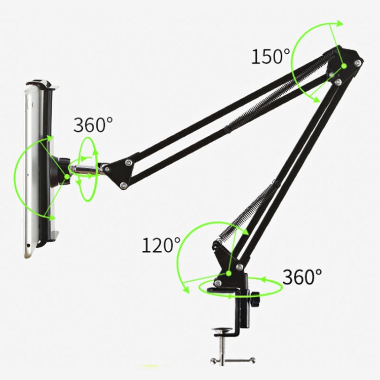 Universal 360 Degree Rotating Flexible Long Arm Lazy Phone Tablet Pad Holder Clip Bracket - Lazy Bracket by PMC TechLife | Online Shopping South Africa | PMC TechLife