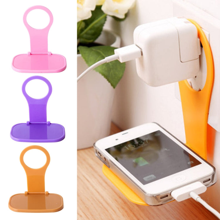 5 PCS Creative Collapsible Plastic Mobile Phone Charging Stand Portable Mobile Phone Charging Companion, Random Color Delivery - Desktop Holder by PMC Jewellery | Online Shopping South Africa | PMC Jewellery