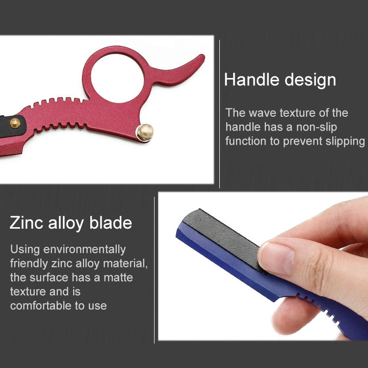 Stainless Steel Vintage Razor Thumb Razor(Purple) - free shipping - PMC TechLife - Order now!