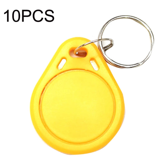 10PCS IC Access Control Card Entree Control M1 Compatibel Fudan Rfid 13.56Mhz Keyfob Sleutelhanger Tag Sleutelhanger(Yellow) - Access Card by PMC Jewellery | Online Shopping South Africa | PMC Jewellery
