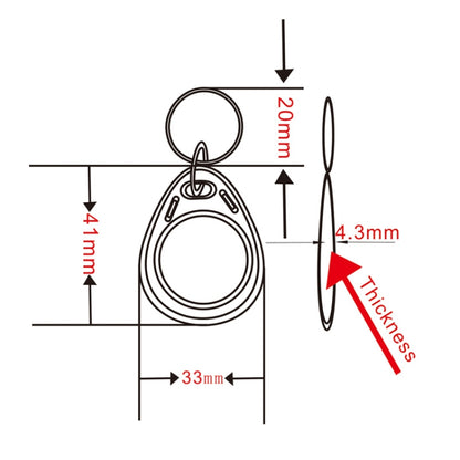 10PCS IC Access Control Card Entree Control M1 Compatibel Fudan Rfid 13.56Mhz Keyfob Sleutelhanger Tag Sleutelhanger(Purple) - Access Card by PMC Jewellery | Online Shopping South Africa | PMC Jewellery