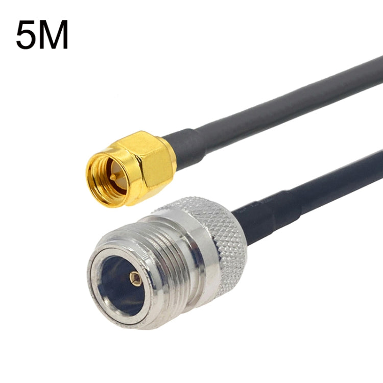 SMA Male to N Female RG58 Coaxial Adapter Cable, Cable Length:5m - free shipping - PMC TechLife - Order now!