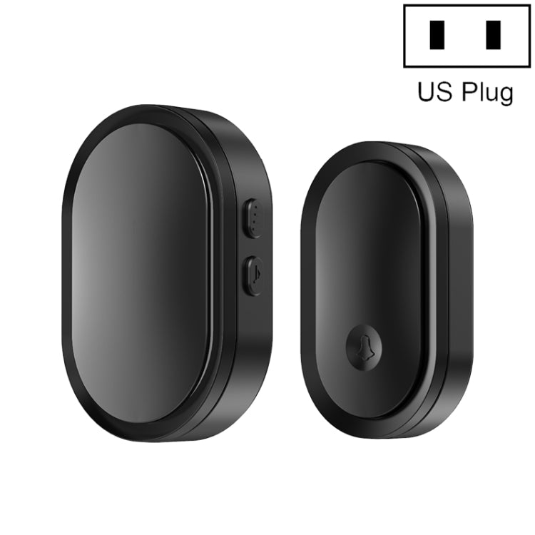 CACAZI A99 Home Smart Remote Control Doorbell Elderly Pager, Style:US Plug(Black) - free shipping - PMC TechLife - Order now!