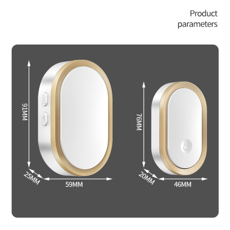 CACAZI A99 Home Smart Remote Control Doorbell Elderly Pager, Style:US Plug(Black) - free shipping - PMC TechLife - Order now!