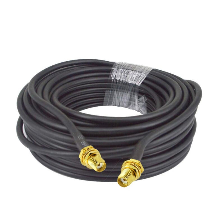 SMA Female To SMA Female RG58 Coaxial Adapter Cable, Cable Length:0.5m - Connectors by PMC Jewellery | Online Shopping South Africa | PMC Jewellery