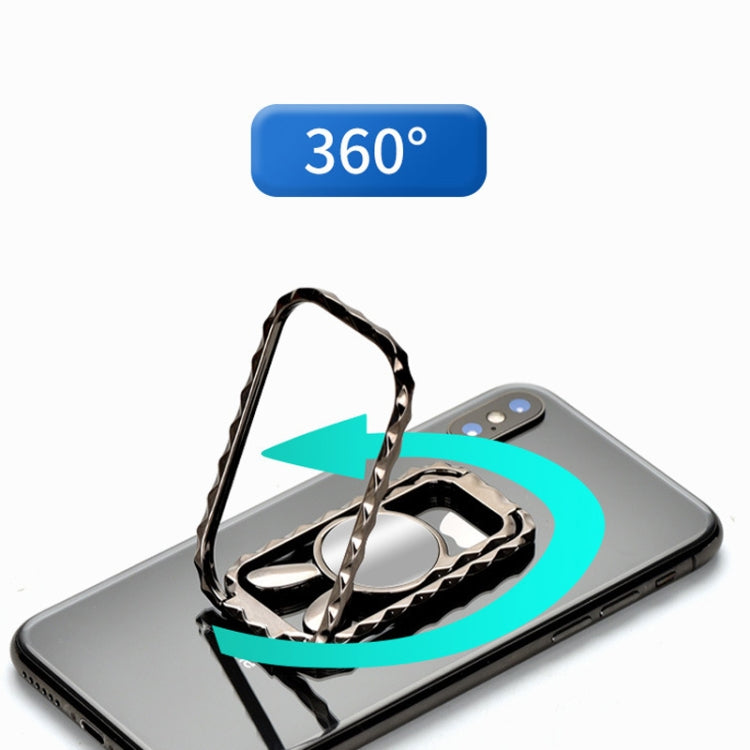 Metal Car Mobile Phone Folding Bracket Ring Buckle Paste Bracket,Style: Gourd(Rose Gold) - Ring Holder by PMC TechLife | Online Shopping South Africa | PMC TechLife