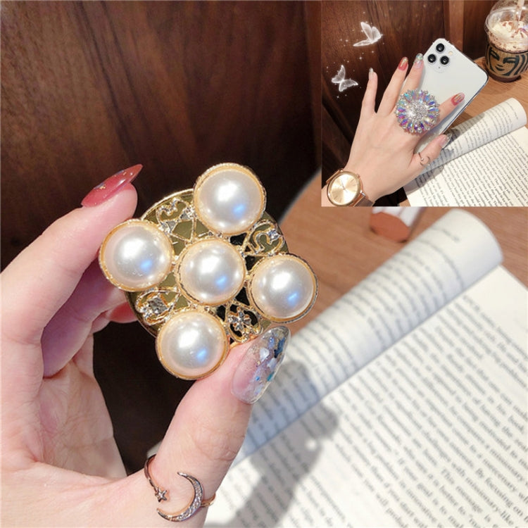 2 PCS Lazy Man Live Shooting Mobile Phone Rotating Ring Buckle Holder, Style:Five Pearl - Ring Holder by PMC TechLife | Online Shopping South Africa | PMC TechLife