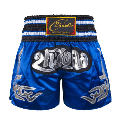 ZhuoAo Muay Thai/Boxing/Sanshou/Fighting Shorts for Men and Women, Size:XL(Classic Blue) - Sportswear by ZhuoAo | Online Shopping South Africa | PMC Jewellery