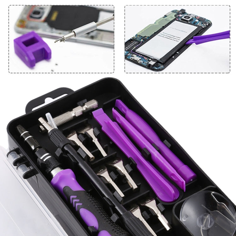 135 in 1 DIY Mobile Phone Disassembly Tool Clock Repair Multi-function Tool Screwdriver Set(Black Gray) - Screwdriver Set by PMC TechLife | Online Shopping South Africa | PMC TechLife