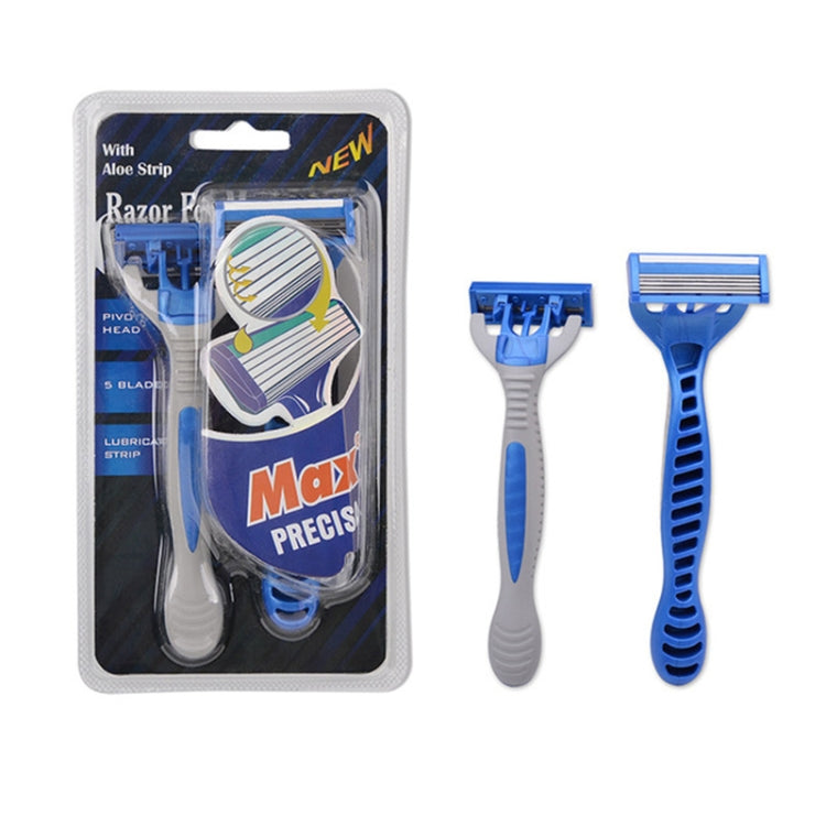 1 Set Five-layer Stainless Steel Men Disposable Manual Razor Induction Rotary Cutter Head - free shipping - PMC TechLife - Order now!