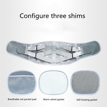 Steel Plate Support Warm And Breathable Waist Belt Waist Orthosis, Size:L - Corrector by PMC Jewellery | Online Shopping South Africa | PMC Jewellery