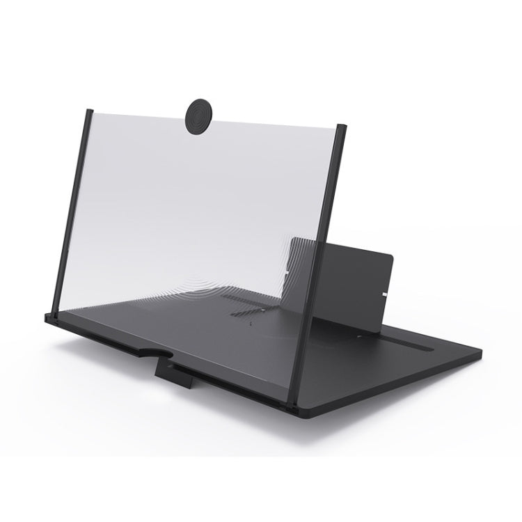 Pull-out Mobile Phone Screen Magnifier 3D Video Desktop Mobile Phone Holder, Size:12 inch(Black) - Screen Magnifier by PMC TechLife | Online Shopping South Africa | PMC TechLife