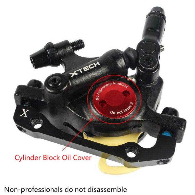 ZOOM HB100 Mountain Bike Hydraulic Brake Caliper Folding Bike Cable Pull Hydraulic Disc Brake Caliper, Style:Front and Rear(Black) - Bicycle Brake Parts by Zoom | Online Shopping South Africa | PMC Jewellery | Buy Now Pay Later Mobicred