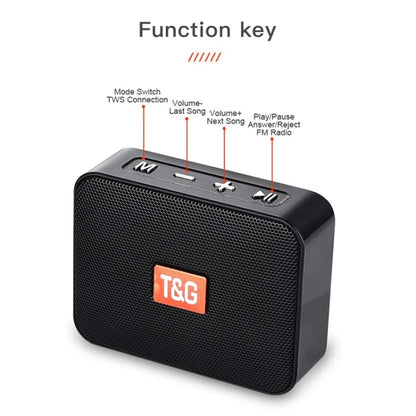T&G TG166 Color Portable Wireless Bluetooth Small Speaker(Brown) - Mini Speaker by T&G | Online Shopping South Africa | PMC Jewellery