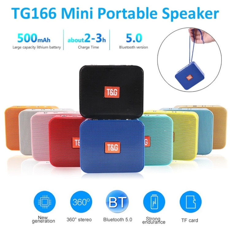 T&G TG166 Color Portable Wireless Bluetooth Small Speaker(Green) - Mini Speaker by T&G | Online Shopping South Africa | PMC TechLife | Buy Now Pay Later Mobicred