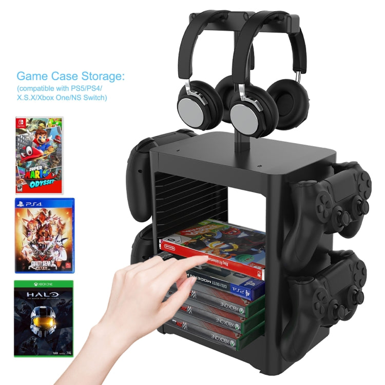 Game Disc Storage Rack Headphone Storage Rack For PS5 / Xsx - Holder by PMC TechLife | Online Shopping South Africa | PMC TechLife