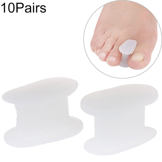 10 Pairs Gel Toe Separator Foot Care Tool Silicone Big Toe Bunion Straightener Valgus Hallux Bunion Protector Corrector Alignment - Corrector by PMC Jewellery | Online Shopping South Africa | PMC Jewellery