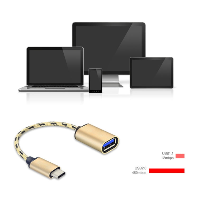 USB to USB-C / Type-C OTG Adapter Cable - Cable & Adapters by PMC Jewellery | Online Shopping South Africa | PMC Jewellery