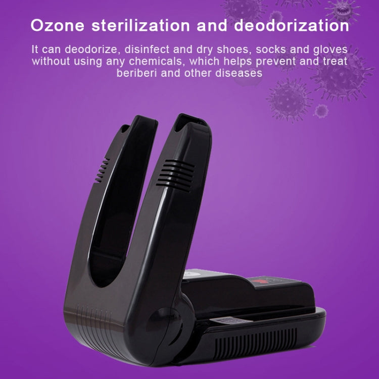 Intelligent Electric Shoes Dryer Sterilization Anion Ozone Sanitiser Telescopic Adjustable Deodorization Drying Machine, CN Plug(Black) - Dryers & Accessories by PMC Jewellery | Online Shopping South Africa | PMC Jewellery