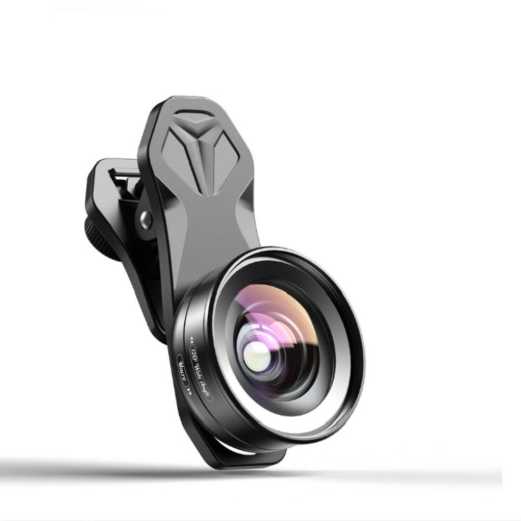 APEXEL APL-HD52IN1WM 2 in 1 Distortion-free HD 120-degree Wide-angle + 10X Macro Universal SLR External Mobile Phone Lens Set(Telephoto Clip) - Macro & Wide-angle by APEXEL | Online Shopping South Africa | PMC Jewellery | Buy Now Pay Later Mobicred