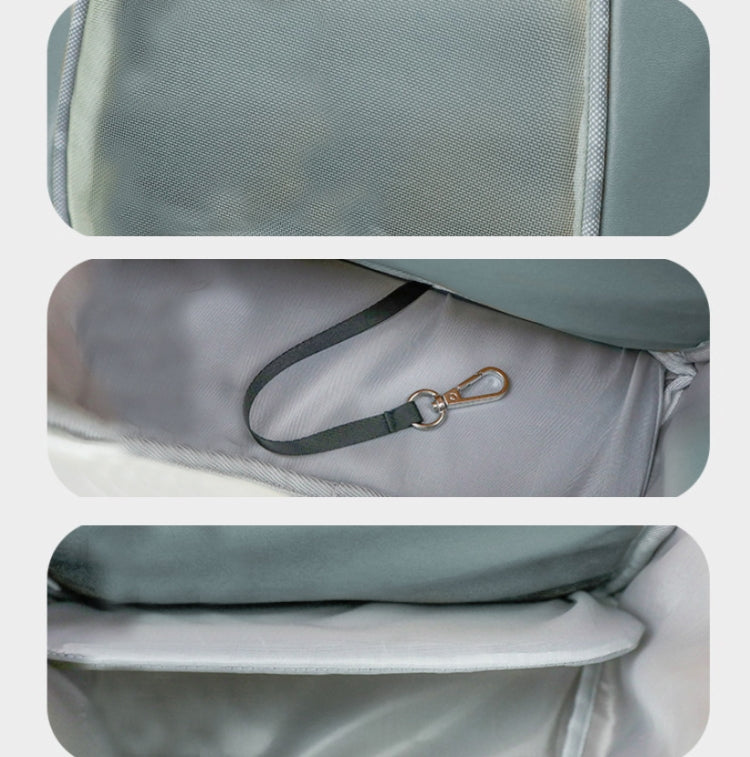 TAILUP Pets Carry Out Shoulder Bag Convenient Foldable Leather Chest Bag, Specification: M(Jean Blue) - Pet Storages & Bags by PMC TechLife | Online Shopping South Africa | PMC TechLife | Buy Now Pay Later Mobicred