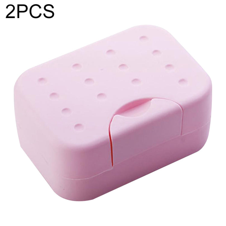 2 PCS Portable Travel Soap Box(Pink) - Shelves by PMC TechLife | Online Shopping South Africa | PMC TechLife | Buy Now Pay Later Mobicred