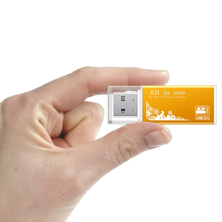Multi in 1 Memory SD Card Reader for Memory Stick Pro Duo Micro SD,TF,M2,MMC,SDHC MS Card(Blue) -  by PMC TechLife | Online Shopping South Africa | PMC TechLife