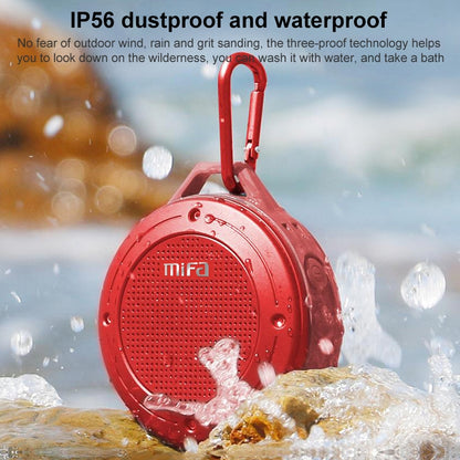 mifa IXP6 Waterproof Mini Portable Bass Wireless Bluetooth Speaker Built-in Mic(red) - Mini Speaker by mifa | Online Shopping South Africa | PMC Jewellery