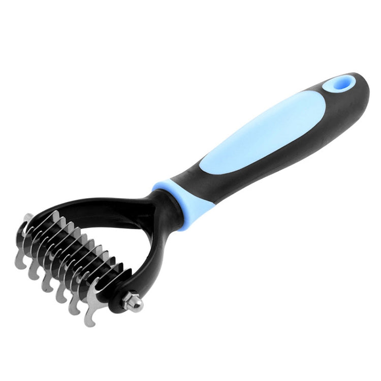 Fur Hair Grooming Hair Shedding Tool Brush for Dog Pet Cat(Blue) - Brushes by PMC Jewellery | Online Shopping South Africa | PMC Jewellery