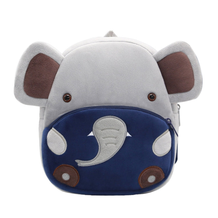 Kids 3D Animal Velvet Backpacks Children Cartoon Kindergarten Toys Gifts School Bags(Elephant) - Kids Bags by PMC Jewellery | Online Shopping South Africa | PMC Jewellery