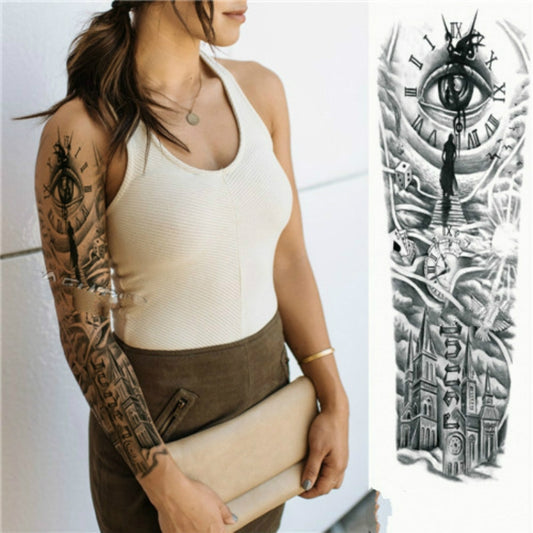 2 PCS Large Arm Sleeve Waterproof Temporary Tattoo Sticker(TQB-023) - Sticker by PMC Jewellery | Online Shopping South Africa | PMC Jewellery