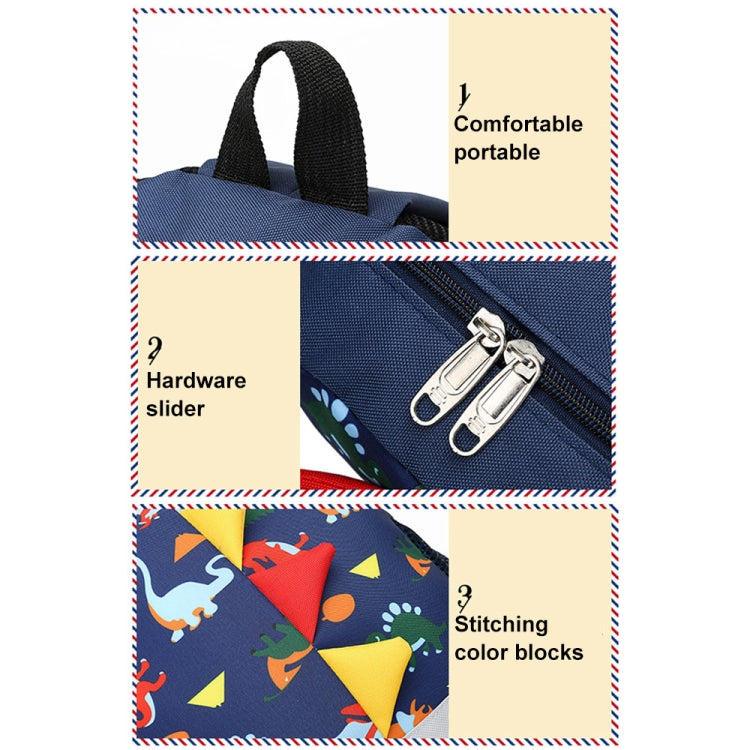 Backpack Cute Cartoon Dinosaur School Bags for Children(Navy) - Kids Bags by PMC Jewellery | Online Shopping South Africa | PMC Jewellery