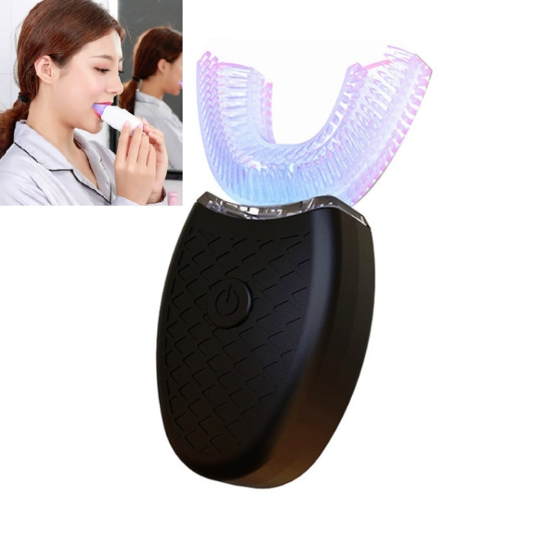 Lazy U-shaped Mouth Whitening Tooth Electric Toothbrush(Black) - free shipping - PMC TechLife - Order now!