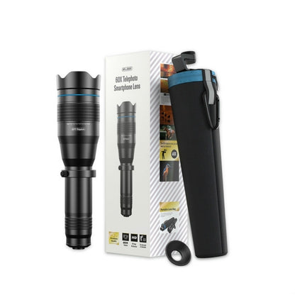 APEXEL APL-JS60XJJ09 All Metal 60X HD External Magnifying Telescope Universal Telephoto Mobile Phone Lens - Telescope & Microscope by APEXEL | Online Shopping South Africa | PMC Jewellery | Buy Now Pay Later Mobicred