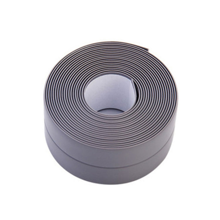 Durable PVC Material Waterproof Mold Proof Adhesive Tape  Kitchen Bathroom Wall Sealing Tape, Width:2.2cm x 3.2m(Grey) - Adhesives & Sealers by PMC Jewellery | Online Shopping South Africa | PMC Jewellery