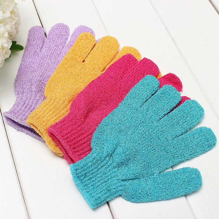 5 PCS Shower Bath Gloves Exfoliating Spa Massage Scrub Body Glove(Purple) - Bath Brushes & Sponges by PMC Jewellery | Online Shopping South Africa | PMC Jewellery
