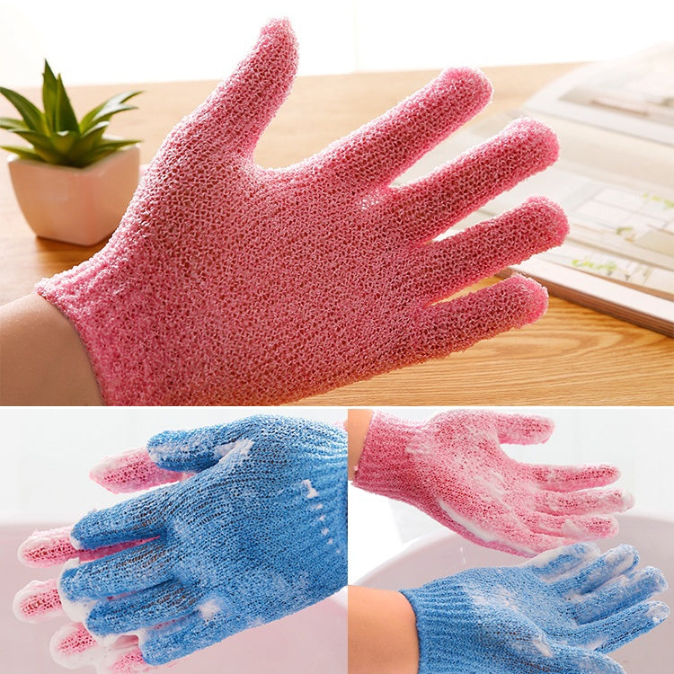 5 PCS Shower Bath Gloves Exfoliating Spa Massage Scrub Body Glove(Blue) - Bath Brushes & Sponges by PMC TechLife | Online Shopping South Africa | PMC TechLife
