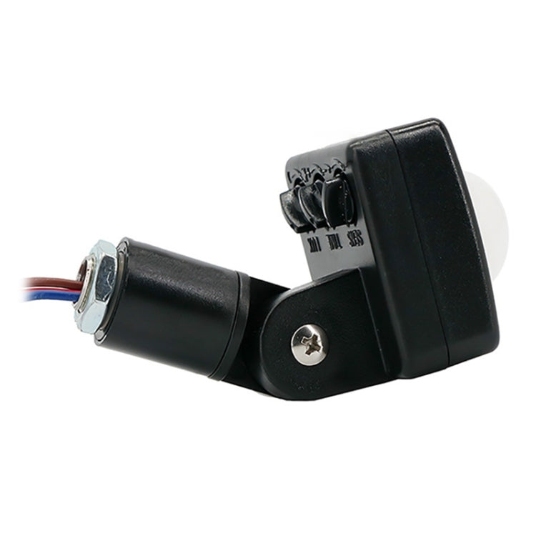 Automatic Security PIR Infrared Motion Sensor Detector Wall Spotlights Switch, Size:10mm(Black) - Sensor LED Lights by PMC TechLife | Online Shopping South Africa | PMC TechLife