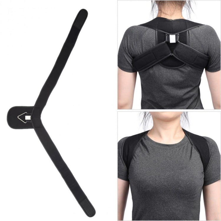 Adjustable Upper Back Shoulder Support Posture Corrector Adult Corset Spine Brace Back Belt, Size:L(Black) - Corrector by PMC Jewellery | Online Shopping South Africa | PMC Jewellery