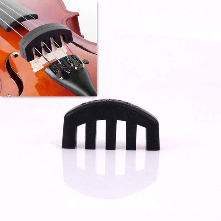 10 PCS Silicone Silencer Mute Equipment Sourdine for Violin(Black) - Stringed Instruments by PMC TechLife | Online Shopping South Africa | PMC TechLife