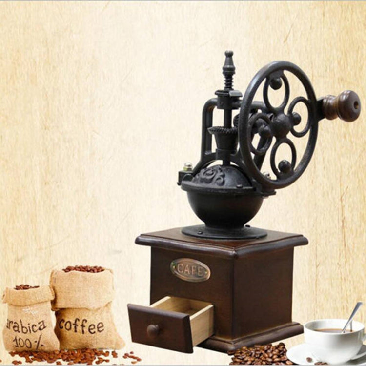 Manual Coffee Grinder Antique Cast Iron Hand Crank Coffee Machine - Coffee Tools by PMC Jewellery | Online Shopping South Africa | PMC Jewellery