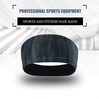 Absorbent Cycling Yoga Sport Sweat Headband Men Sweatband For Men and Women Yoga Hair Bands Head Sweat Bands Sports Safety(Light Grey) - Sweatband by PMC Jewellery | Online Shopping South Africa | PMC Jewellery