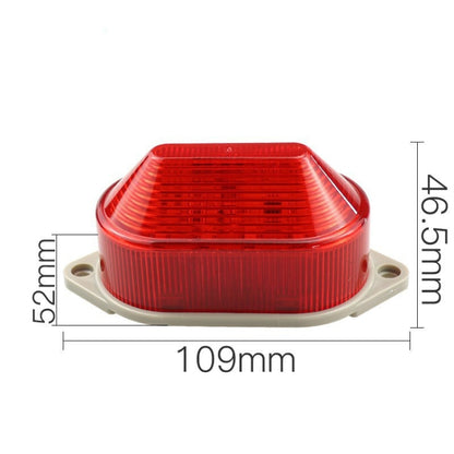 AC220V Led Mini Strobe Signal Warning Light Silent Warning Light(Orange) - Warning Lights by PMC Jewellery | Online Shopping South Africa | PMC Jewellery