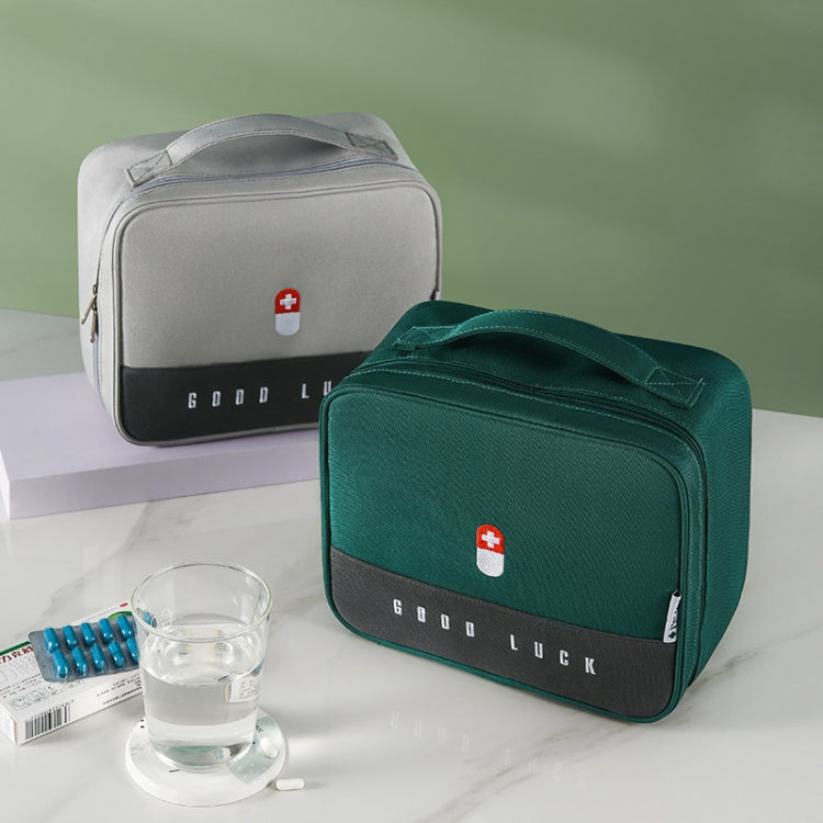 Thickened Large-Capacity Multifunctional Medicine Box Family Portable Storage Bag(Green) - Pill Boxes by PMC Jewellery | Online Shopping South Africa | PMC Jewellery