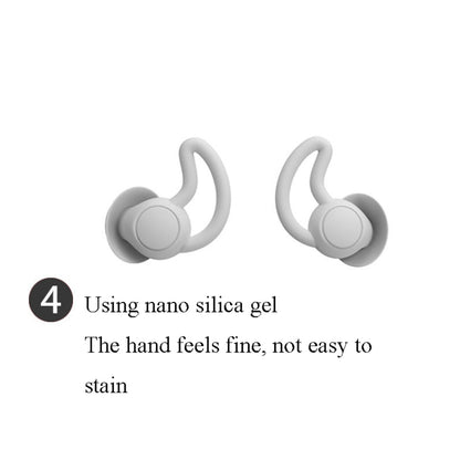 4 PCS / 2 Pair Shark Fin Nnti-falling and Noise-reducing Earplugs Anti-Noise Earplugs For Sleeping Dormitory Noise Cancelling And Noise Prevention Earplugs(Gray (2 Layers)) - Earmuff & Pad by PMC Jewellery | Online Shopping South Africa | PMC Jewellery