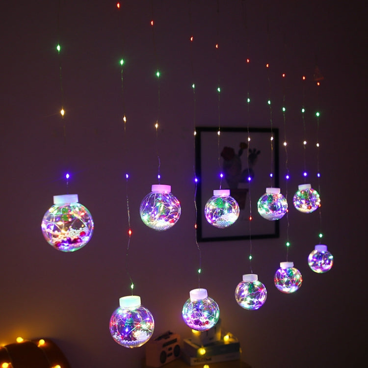 LED Copper Wire Curtain Light Wishing Ball Christmas Decoration String Lights, Random Style Delivery, Plug Type:EU Plug(Colorful Light) - Decoration Lamps by PMC Jewellery | Online Shopping South Africa | PMC Jewellery