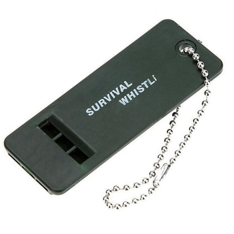 10 PCS Outdoor Portable Multi-audio Survival Whistle(Army Green) - Emergency Tools by PMC TechLife | Online Shopping South Africa | PMC TechLife