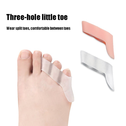 10 Pairs Three-hole Split Toe Protects Thumb External Separator Random Color Delivery - Corrector by PMC Jewellery | Online Shopping South Africa | PMC Jewellery