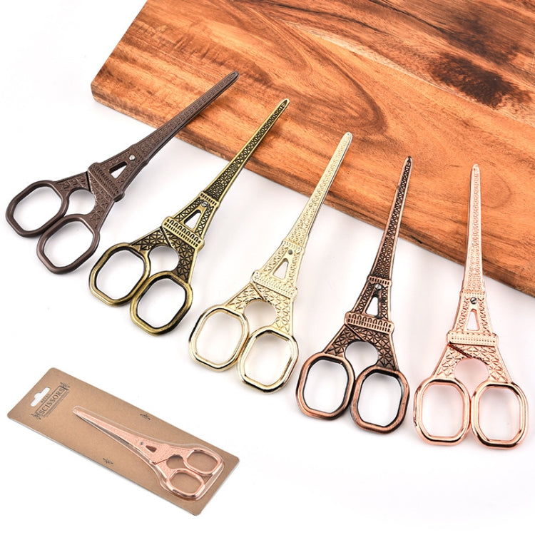 Stainless Steel Eiffel Tower Scissors Handmade Thread Tea Bag Scissors(Rose Gold) - free shipping - PMC TechLife - Order now!